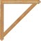 Ekena Millwork Traditional Arts & Crafts Rough Sawn Bracket, Western Red Cedar, 4"W x 48"D x 48"H BKT04X48X48TRA03RWR - alternate 3